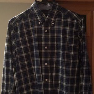 Men’s plaid button down shirt